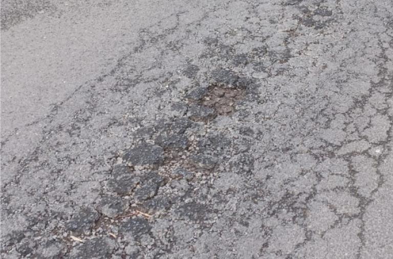 Image example of surface course deterioration