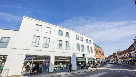 Broad Street and Peach Street, part of Wokingham's high street